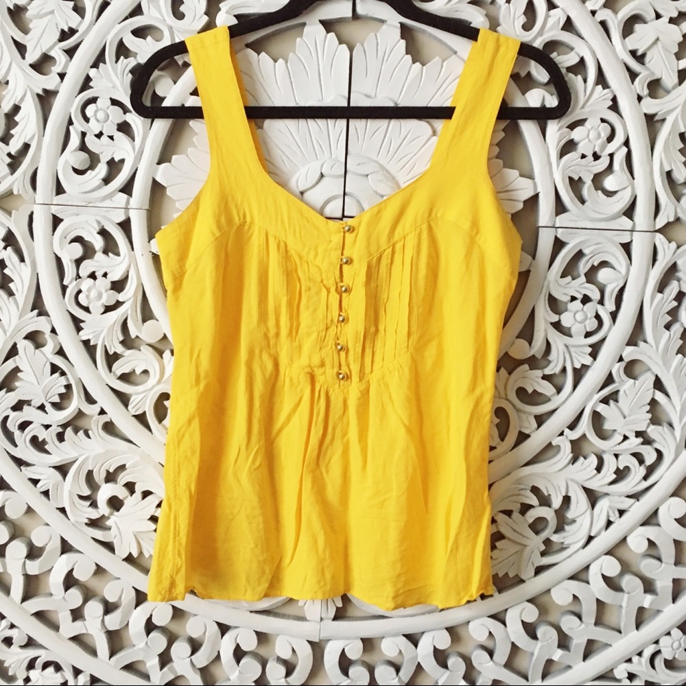 Canary yellow blouse